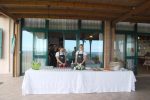 buffet aperitivo terrazza